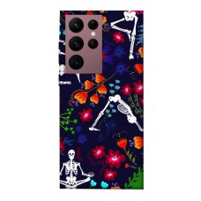 TPU чехол Demsky Yoga skeletons для Samsung Galaxy S22 Ultra