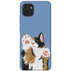 TPU чохол Demsky Funny cat для Samsung Galaxy A03