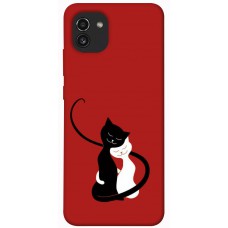 TPU чохол Demsky Влюбленные коты для Samsung Galaxy A03