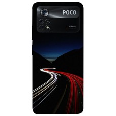 TPU чохол Demsky Красно-белая дорога для Xiaomi Poco X4 Pro 5G