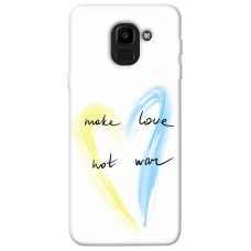 TPU чехол Demsky Make love not war для Samsung J600F Galaxy J6 (2018)