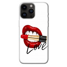 TPU чохол Demsky Красные губы для Apple iPhone 14 Pro Max (6.7")