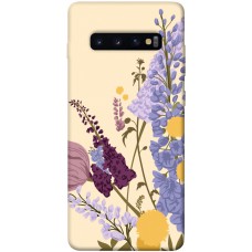 TPU чохол Demsky Flowers art для Samsung Galaxy S10+