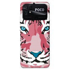 TPU чехол Demsky Pink tiger для Xiaomi Poco C40