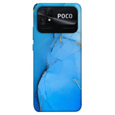 TPU чехол Demsky Синий с золотом для Xiaomi Poco C40