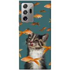 TPU чохол Demsky Cat with fish для Samsung Galaxy Note 20 Ultra