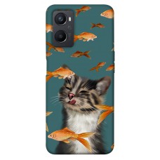 TPU чохол Demsky Cat with fish для Oppo A96