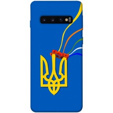 TPU чохол Demsky Квітучий герб для Samsung Galaxy S10