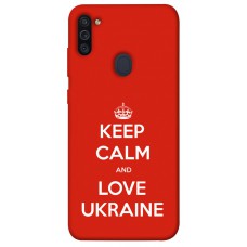 TPU чохол Demsky Keep calm and love Ukraine для Samsung Galaxy M11