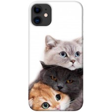 TPU чохол Demsky Три кота для Apple iPhone 11 (6.1")