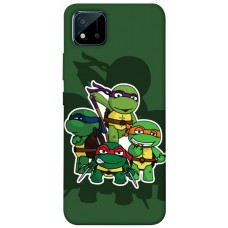 TPU чехол Demsky Green turtles для Realme C11 (2021)