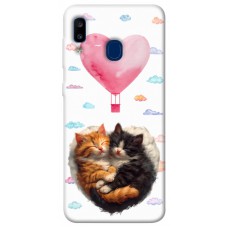 TPU чехол Demsky Animals love 3 для Samsung Galaxy A20 / A30