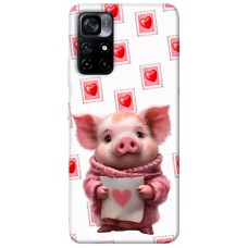 TPU чехол Demsky Animals love 6 для Xiaomi Poco M4 Pro 5G