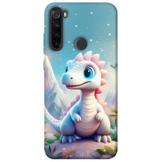 TPU чехол Demsky Білий дракоша для Xiaomi Redmi Note 8T