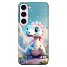 TPU чохол Demsky Білий дракоша для Samsung Galaxy S23+