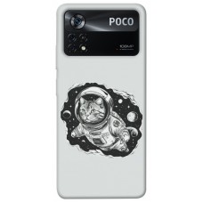 TPU чохол Demsky Кіт космонавт для Xiaomi Poco X4 Pro 5G