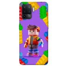 TPU чехол Demsky Colorful constructor для Oppo Reno 5 Lite