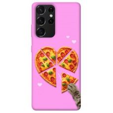 TPU чехол Demsky Pizza Love для Samsung Galaxy S21 Ultra