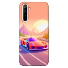 TPU чехол Demsky Машинка на заході сонця для Realme 6