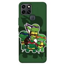 TPU чехол Demsky Green turtles для Infinix Smart 6