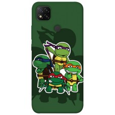 TPU чохол Demsky Green turtles для Xiaomi Redmi 9C