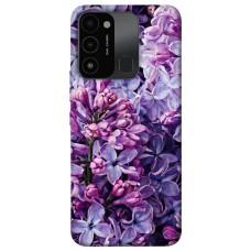 TPU чехол Demsky Violet blossoms для Tecno Spark Go 2022 (KG5m)