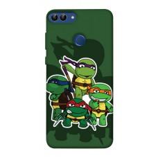 TPU чехол Demsky Green turtles для Huawei P Smart (2020)