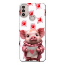 TPU чохол Demsky Animals love 6 для Motorola Moto E40