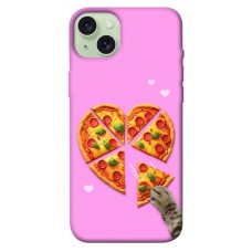 TPU чехол Demsky Pizza Love для Apple iPhone 15 Plus (6.7")