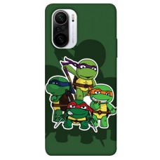 TPU чохол Demsky Green turtles для Xiaomi Redmi K40 / K40 Pro / K40 Pro+ / Poco F3