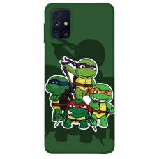 TPU чехол Demsky Green turtles для Samsung Galaxy M31s