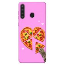 TPU чехол Demsky Pizza Love для Samsung Galaxy A21