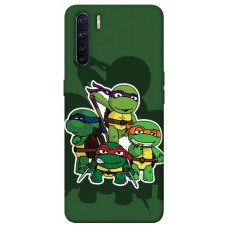 TPU чохол Demsky Green turtles для Oppo A91