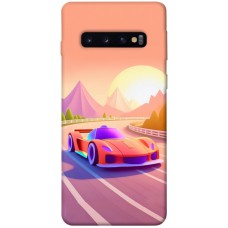 TPU чехол Demsky Машинка на заході сонця для Samsung Galaxy S10