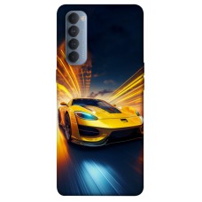 TPU чохол Demsky Yellow Porsche для Oppo Reno 4 Pro