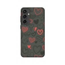 TPU чохол Demsky Милі серця для Samsung Galaxy S24 FE