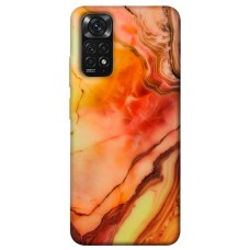 TPU чохол Demsky Червоний корал мармур для Xiaomi Redmi Note 11 (Global) / Note 11S