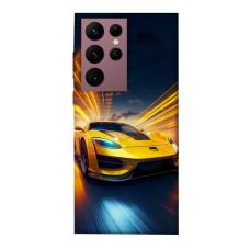 TPU чохол Demsky Yellow Porsche для Samsung Galaxy S22 Ultra