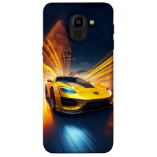 TPU чохол Demsky Yellow Porsche для Samsung J600F Galaxy J6 (2018)