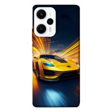 TPU чохол Demsky Yellow Porsche для Xiaomi Poco F5 Pro