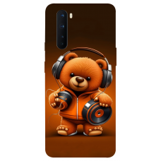 TPU чохол Demsky ведмежа меломан 2 (bear listening music) для OnePlus Nord