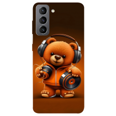TPU чохол Demsky ведмежа меломан 2 (bear listening music) для Samsung Galaxy S21 FE