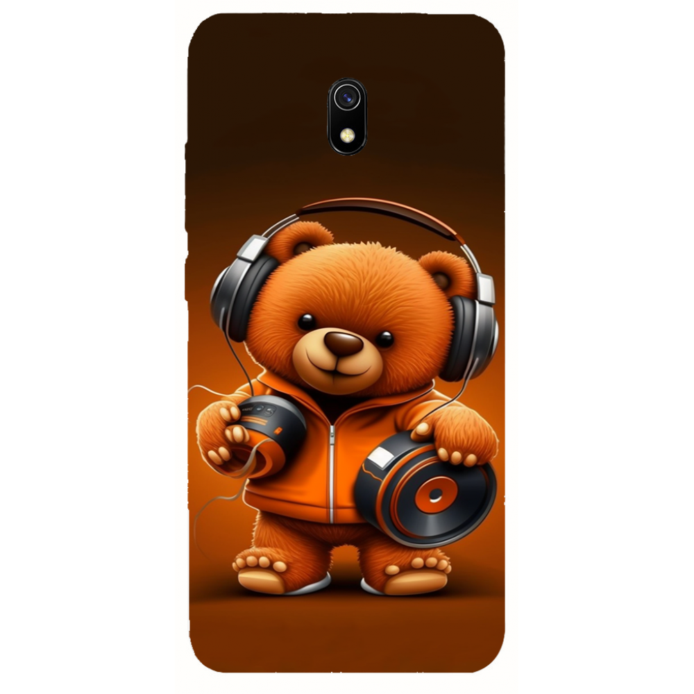 TPU чехол Demsky ведмежа меломан 2 (bear listening music) для Xiaomi Redmi 8a