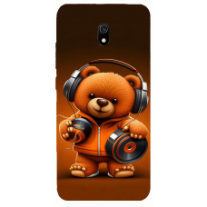 TPU чехол Demsky ведмежа меломан 2 (bear listening music) для Xiaomi Redmi 8a