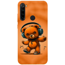 TPU чохол Demsky ведмежа меломан (bear listening music) для Xiaomi Redmi Note 8