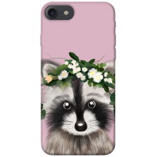 TPU чохол Demsky Raccoon in flowers для Apple iPhone 7 / 8 (4.7")