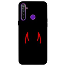 TPU чехол Demsky Red horns для Realme 5