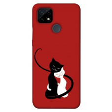 TPU чохол Demsky Влюбленные коты для Realme C21