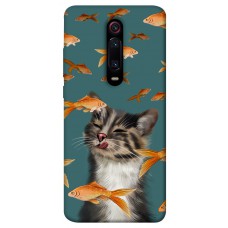 TPU чохол Demsky Cat with fish для Xiaomi Redmi K20 / K20 Pro / Mi9T / Mi9T Pro