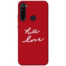 TPU чохол Demsky Hello love для Xiaomi Redmi Note 8